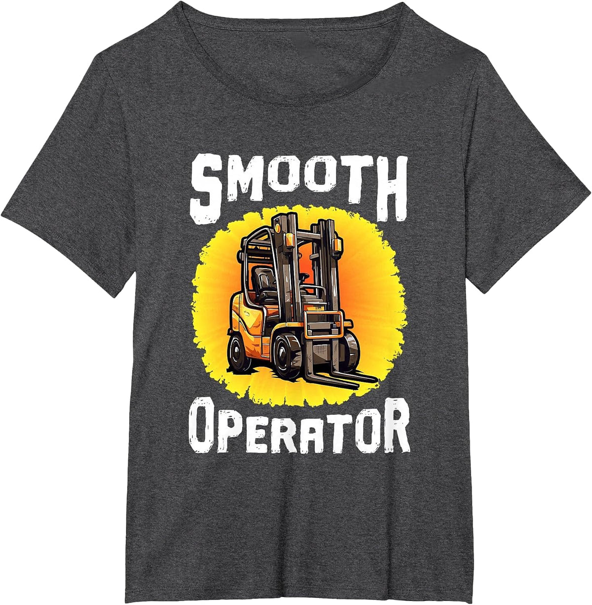 Forklift Certified Smooth Operator Forklift Truck Driver T-Shirt - Dark Heather Grey