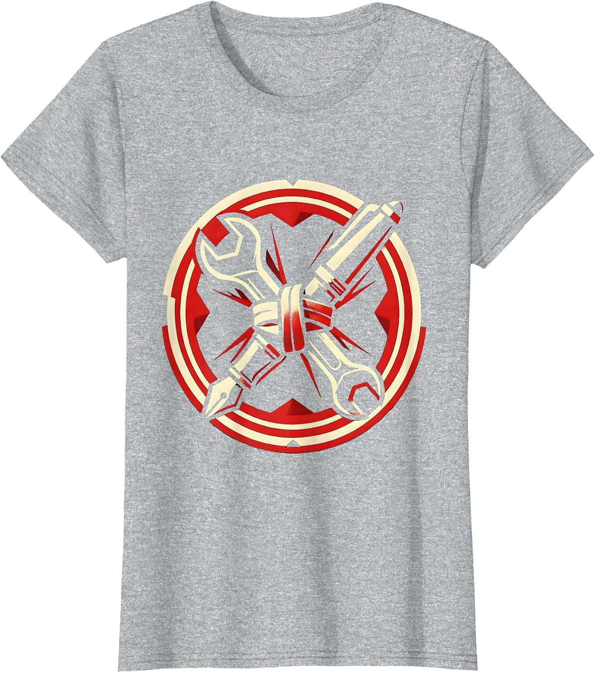 Equal Rights Labor Day Wrench and Pen Unity Design T-Shirt - Heather Grey