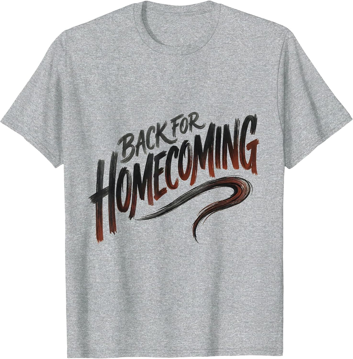 Men's Back For Homecoming Patriotic Spirit Week Team Fan T-Shirt - Heather Grey