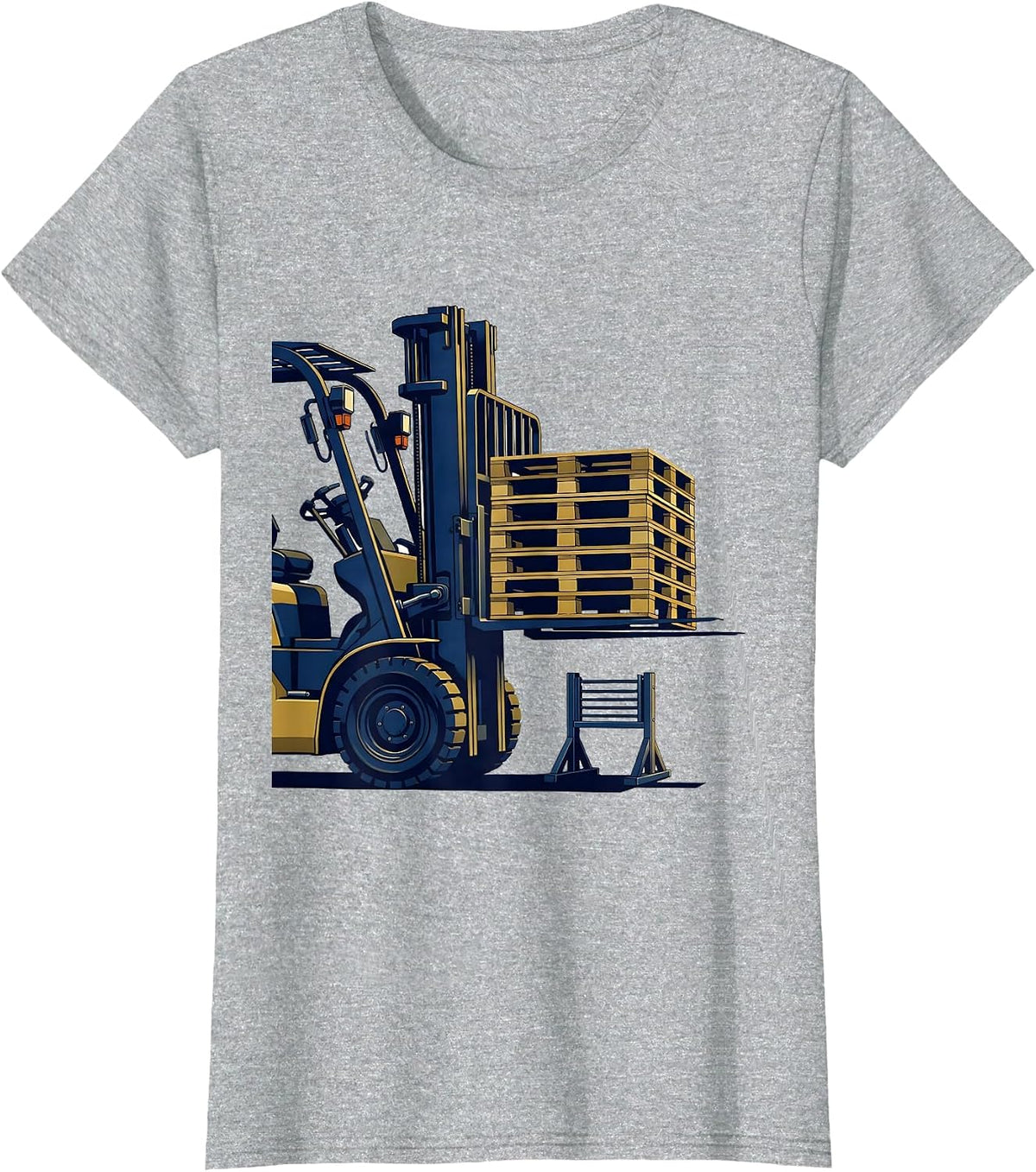 Forklift Operator Bold Sports Humor T-Shirt - Heather Grey