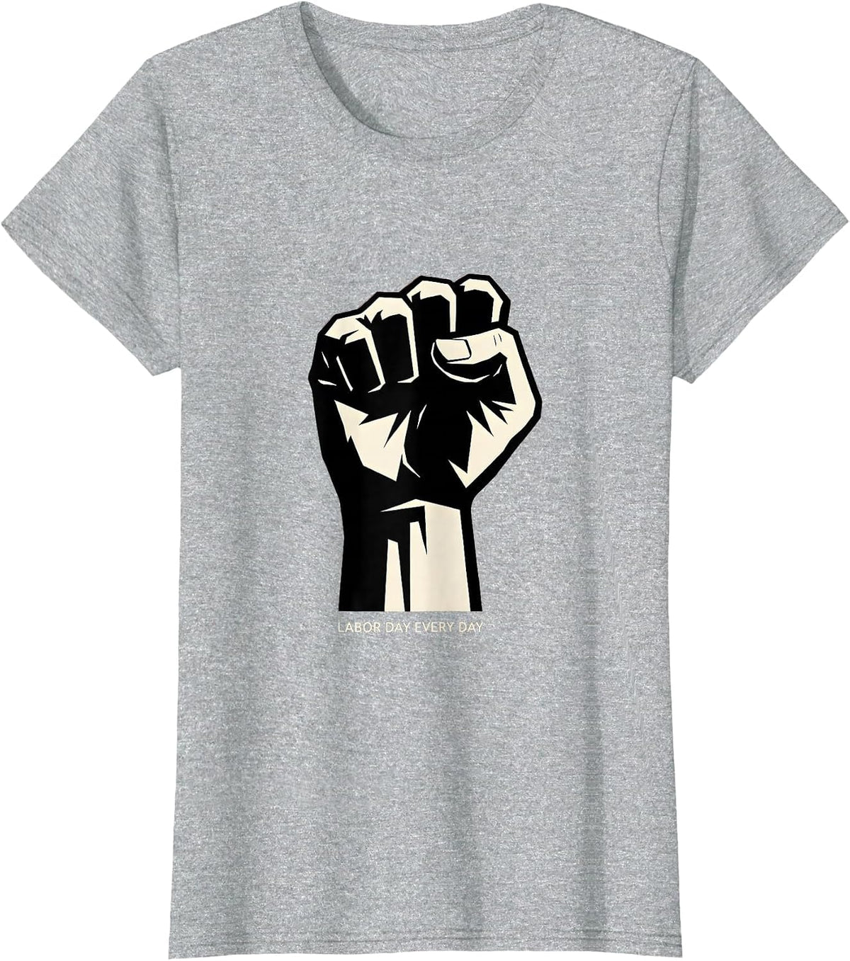 Labor Day Every Day Patriotic Worker Design T-Shirt - Heather Grey