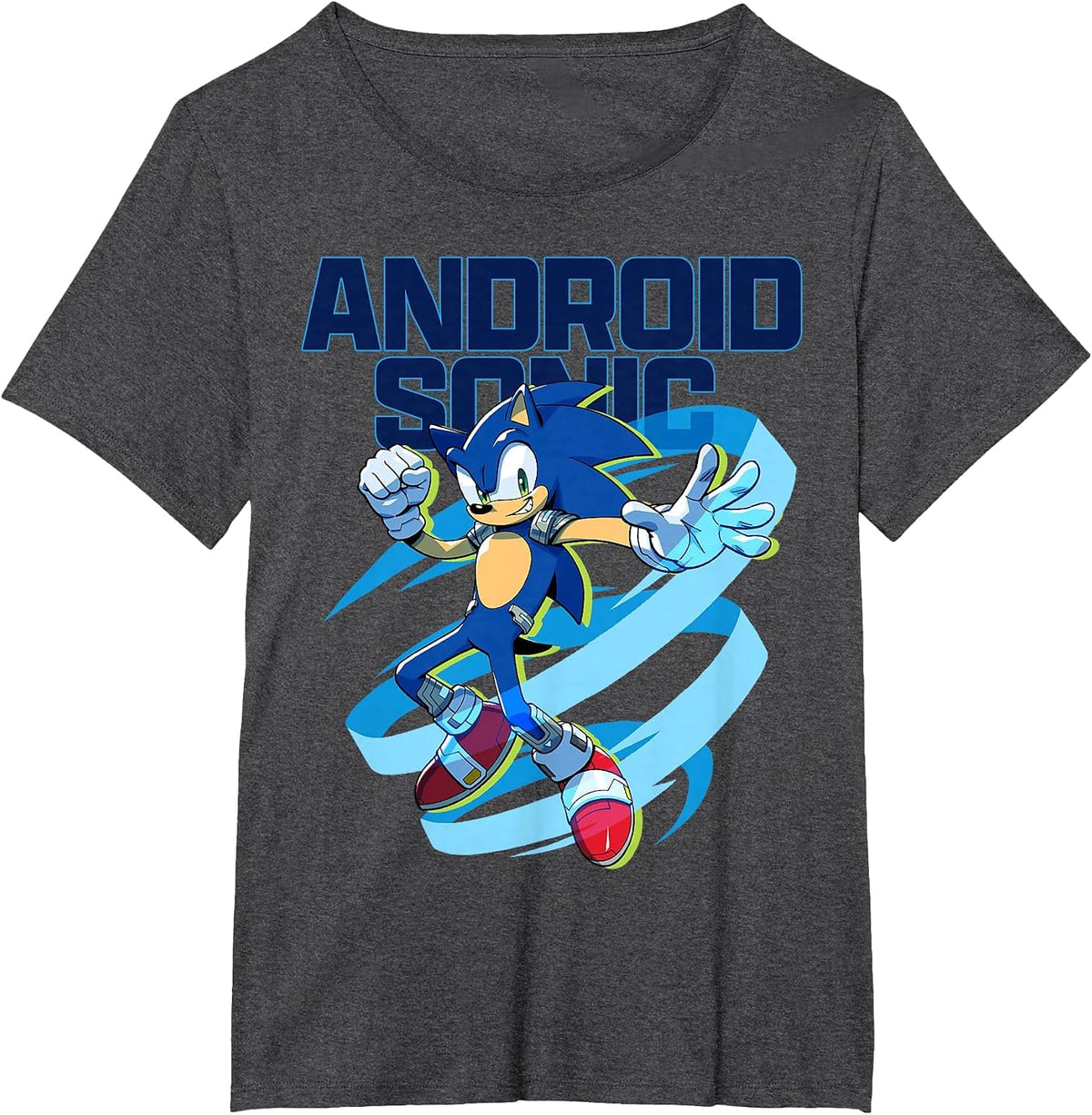 Sonic the Hedgehog: Android Sonic T-Shirt - Dark Heather Grey