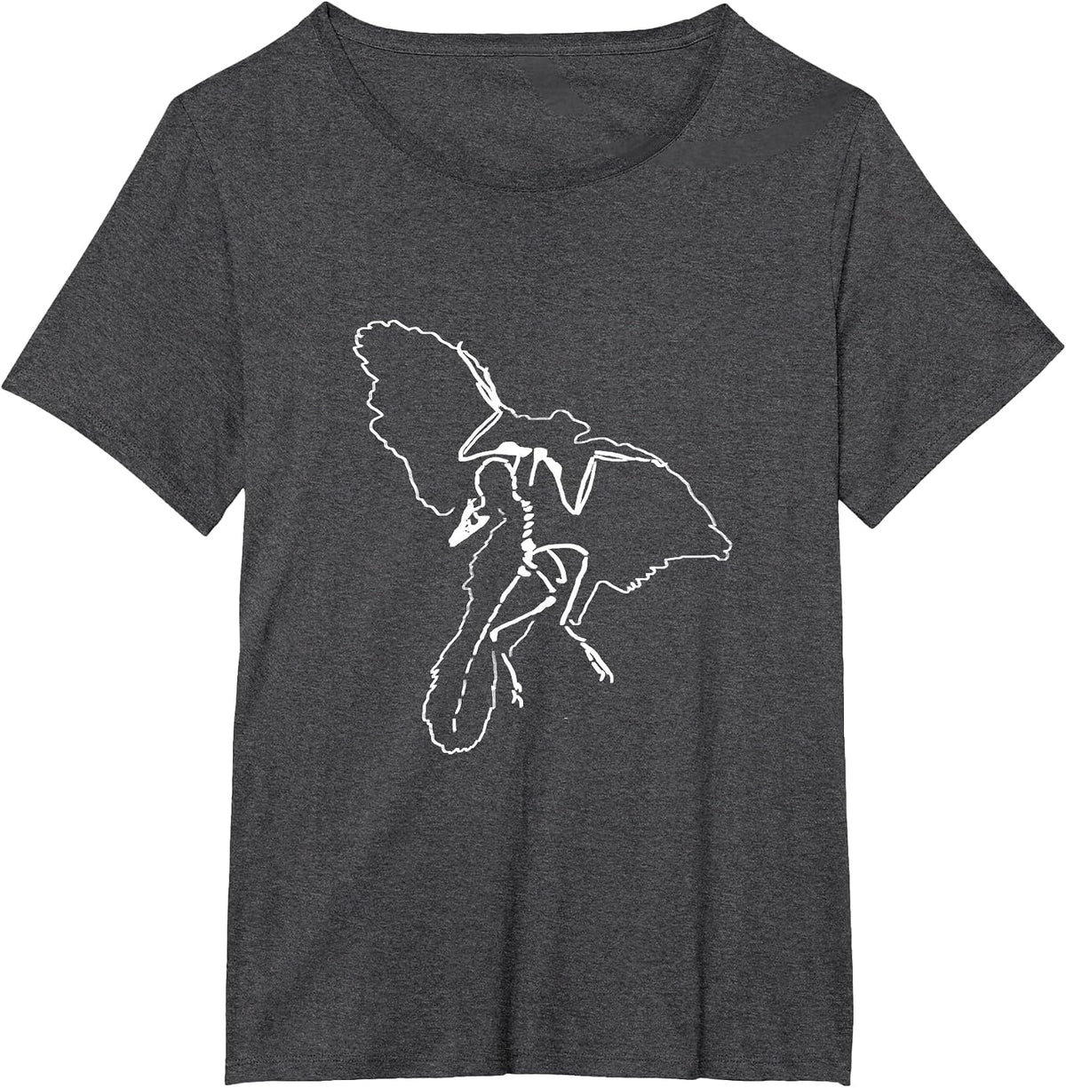 Archaeopteryx, Archaeopteryx, Famous Fossil, Ancient Bird T-Shirt - Dark Heather Grey