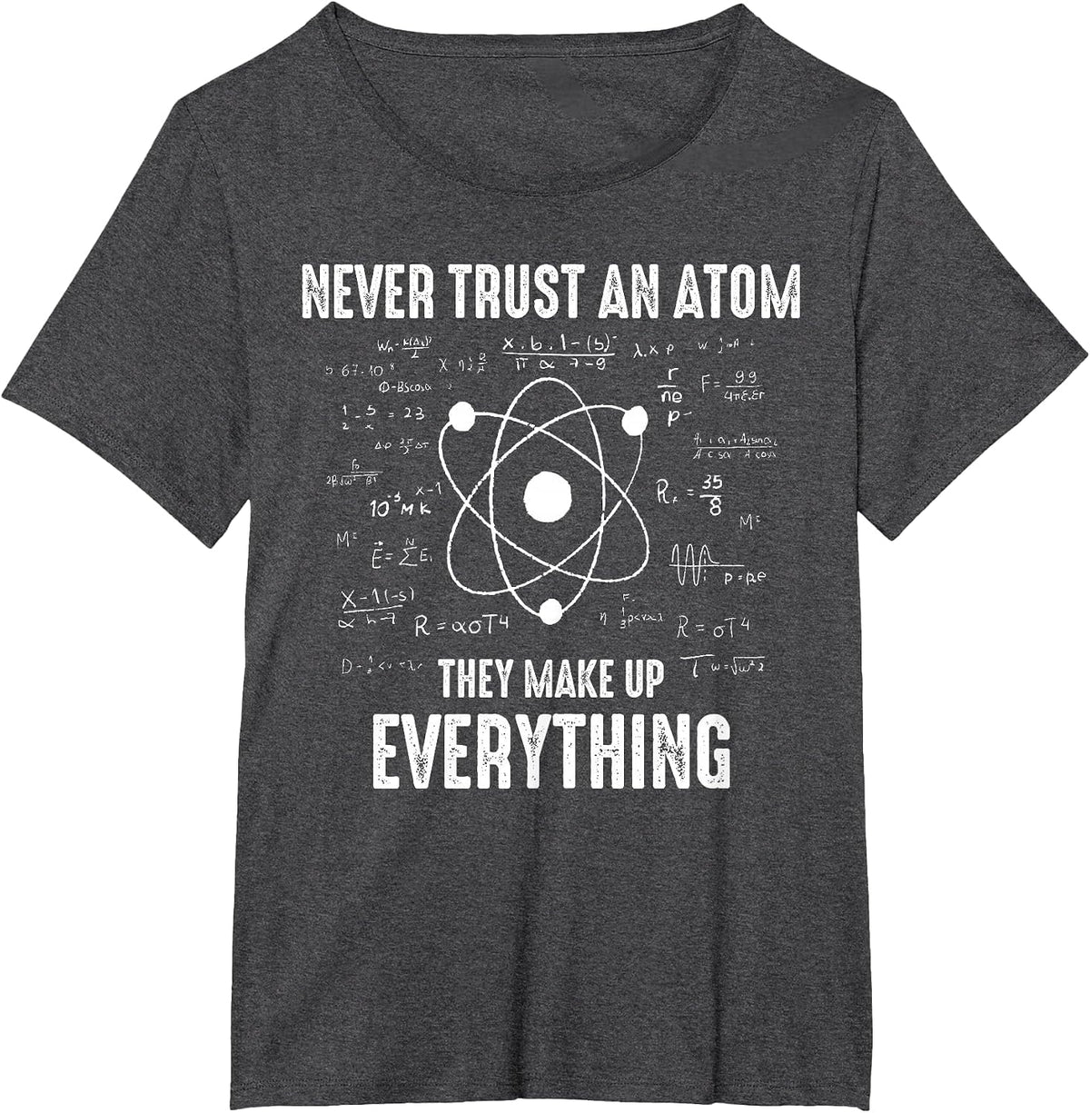 Math and Science Funny Fundamental Laws T-Shirt - Dark Heather Grey