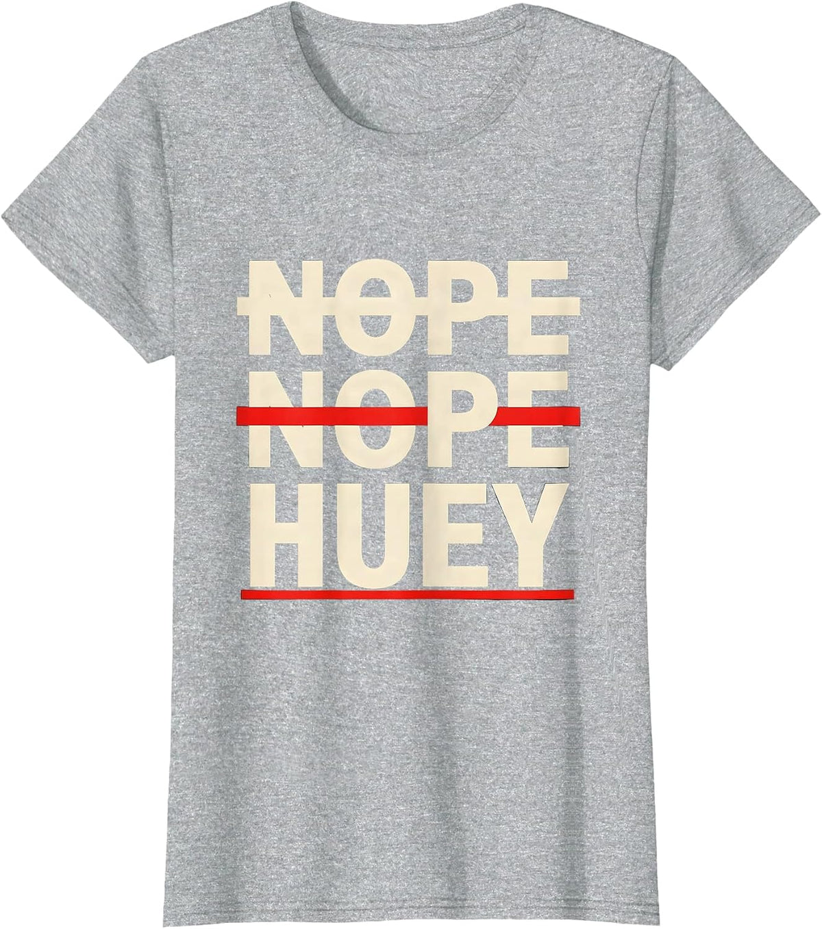 Women's Nope Nope Huey Military Helicopter Pilot Vietnam Veteran T-Shirt - Heather Grey