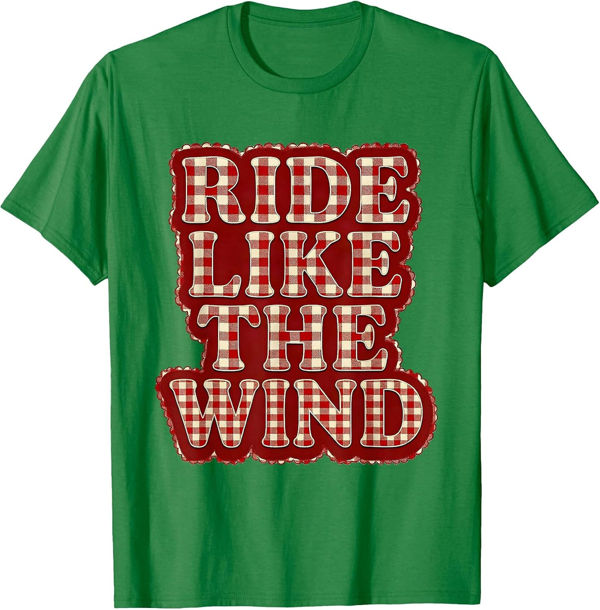Men's Ride Like the Wind Horse Lover Design T-Shirt - Kelly Green
