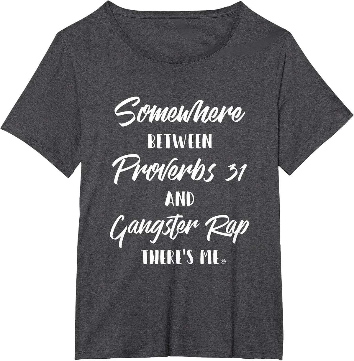 Christian Gangster Rapper T-Shirt Design T-Shirt - Dark Heather Grey
