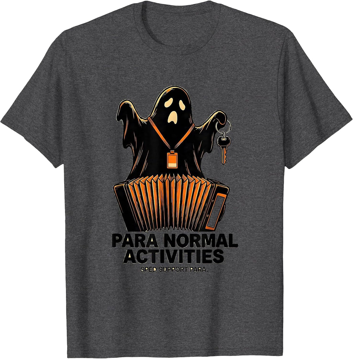 Para Normal Activities SPED Support Para T-Shirt - Dark Heather Grey