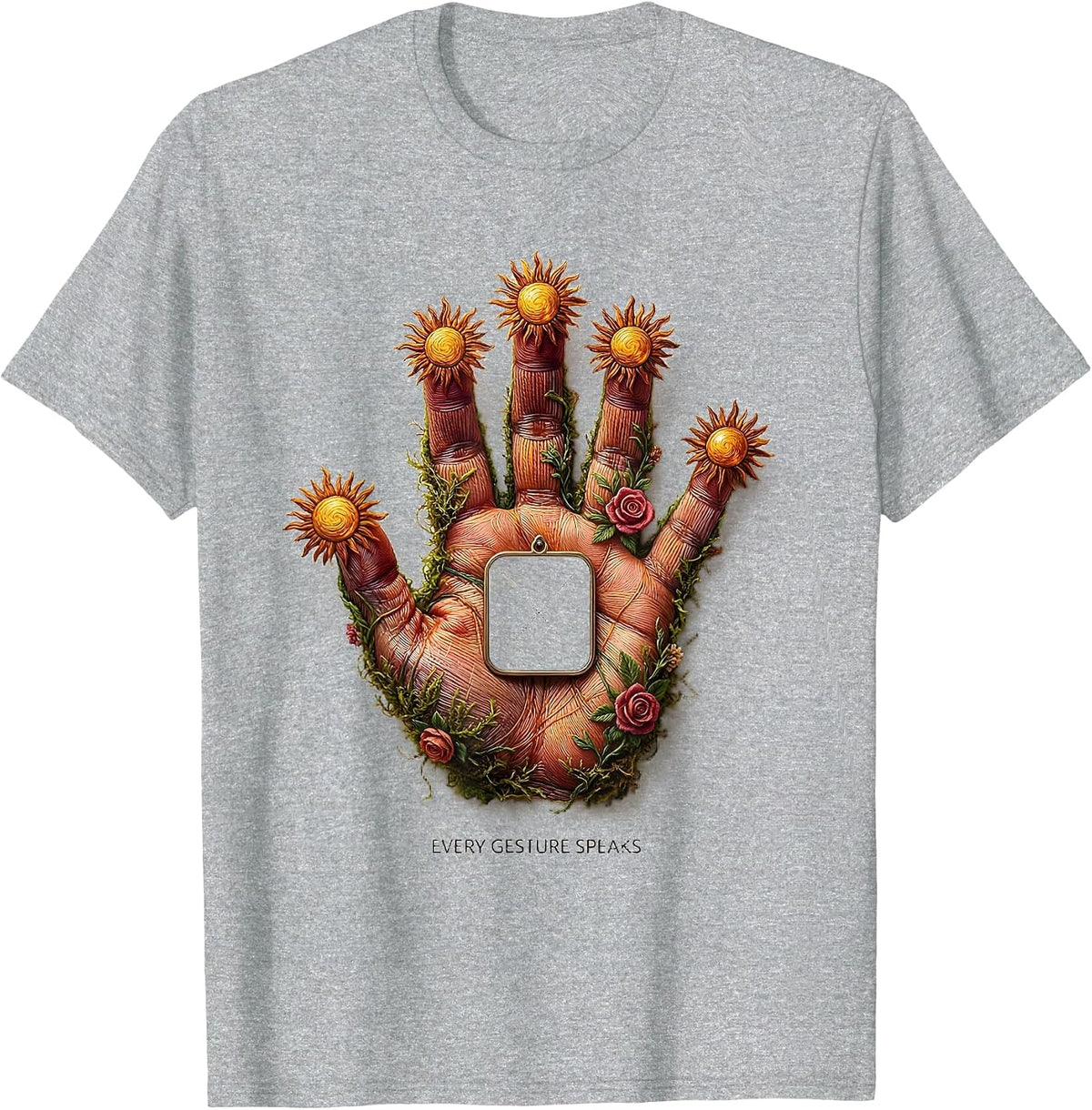 Men's Every Gesture Speaks Cute Speech Language Pathologist SLP T-Shirt - Heather Grey