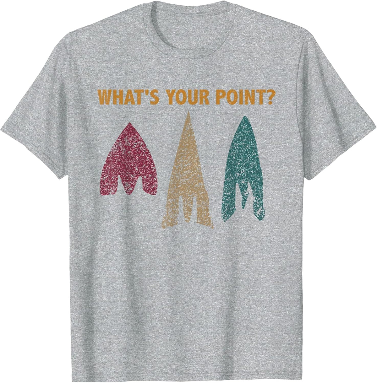 Funny Archaeologist Pun What's Your Point? Archaeology T-Shirt - Heather Grey