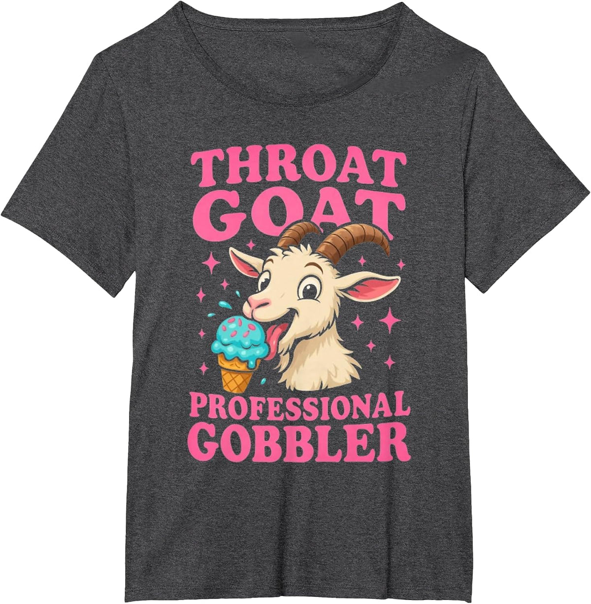 Embarrassing Shirt Throat Goat Inappropriate Adult Humor T-Shirt - Dark Heather Grey