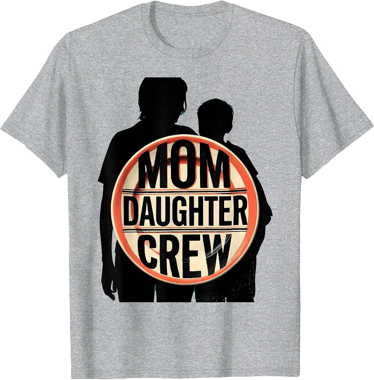 Men's Mom Daughter Crew Matching Family Shirt Warm Sentimental T-Shirt - Heather Grey