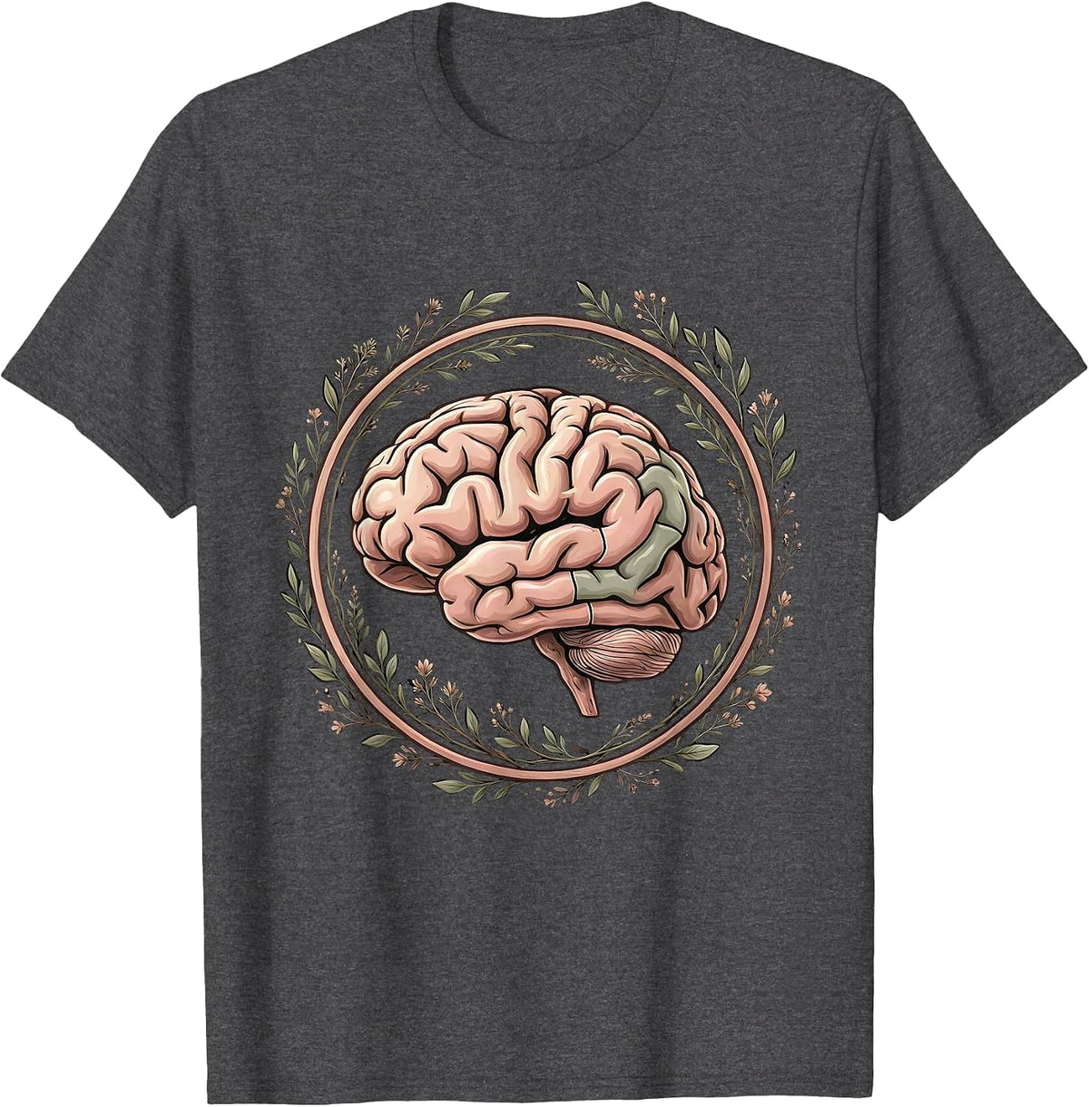 Men's Sped Teacher Brain Puzzle Piece Illustration T-Shirt - Dark Heather Grey