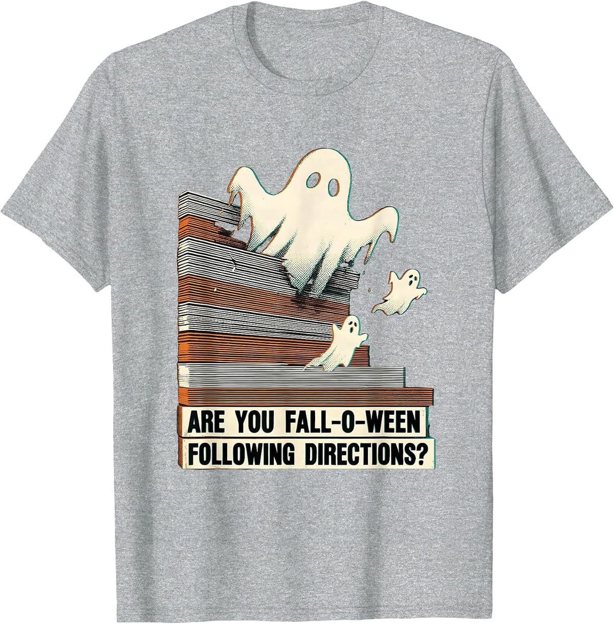 Men's Are You Fall-O-Ween Following Directions Teacher T-Shirt - Heather Grey
