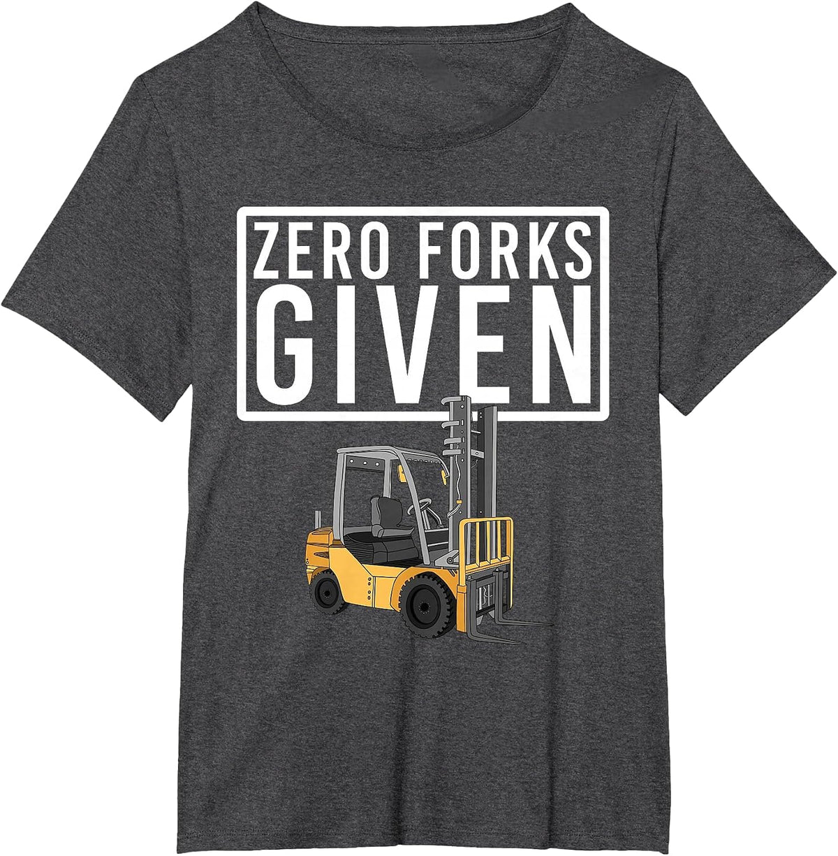 Funny Forklift Driver Art for Men Women Forklift Operator T-Shirt - Dark Heather Grey