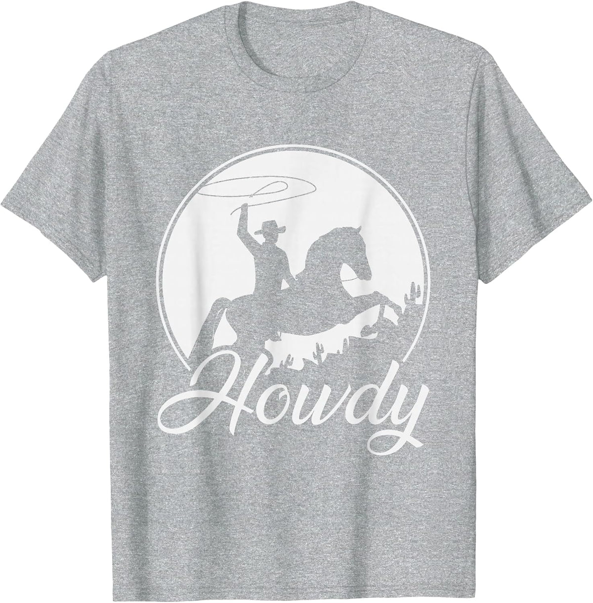 Howdy Cowboy T-Shirt - Heather Grey