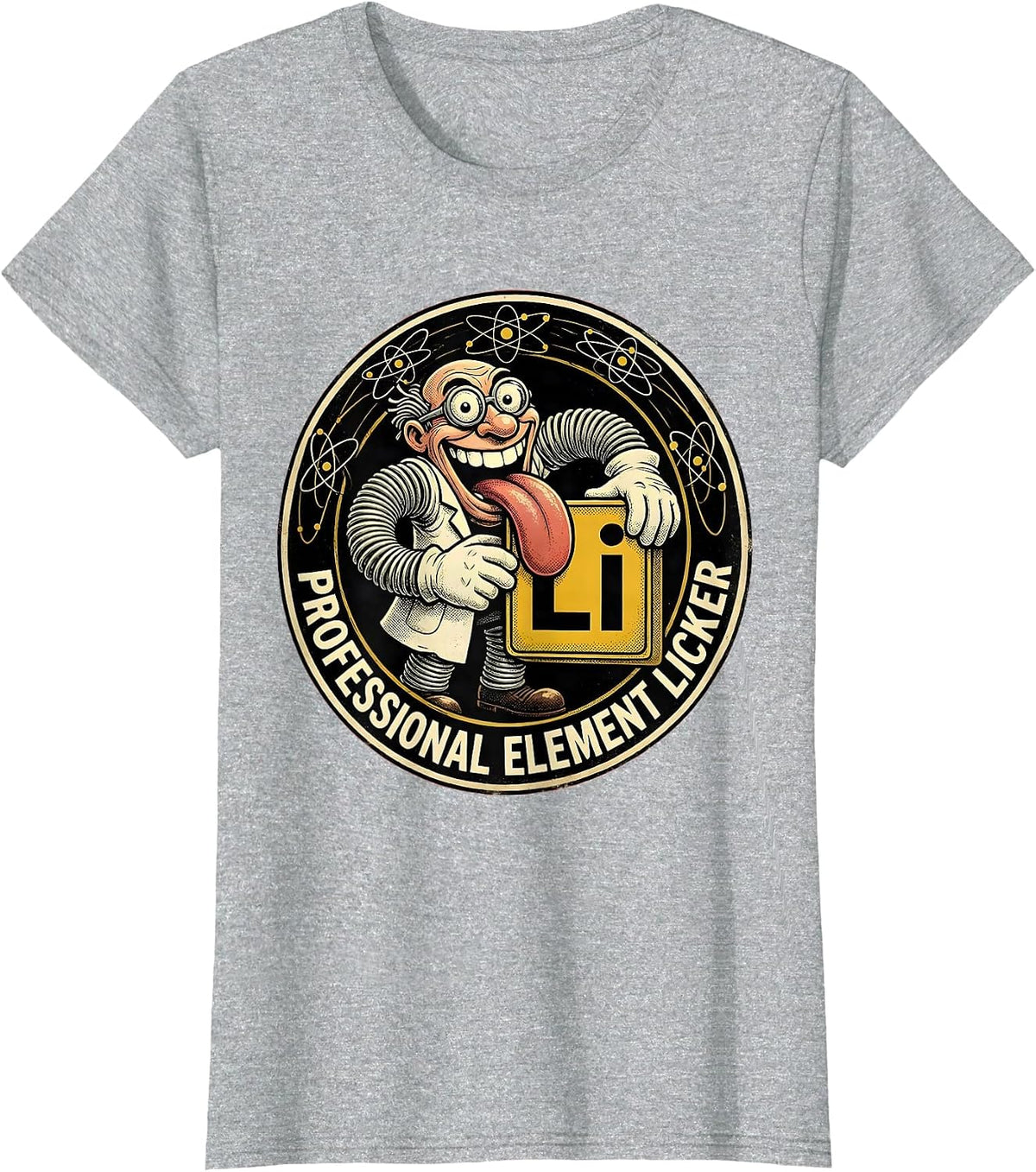 Women's Can I Lick It Periodic Table Element Licker T-Shirt - Heather Grey