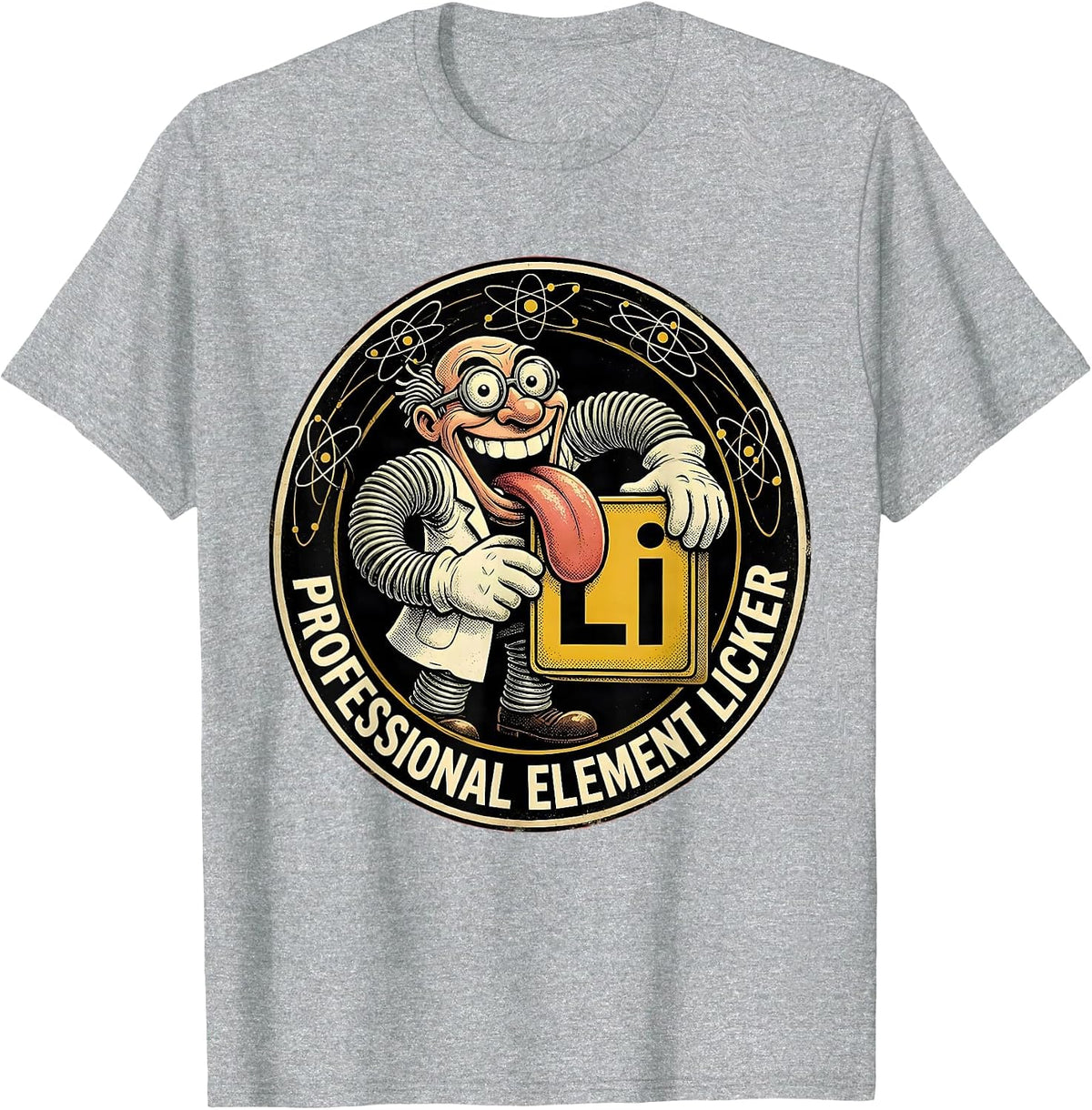 Men's Can I Lick It Periodic Table Element Licker T-Shirt - Heather Grey