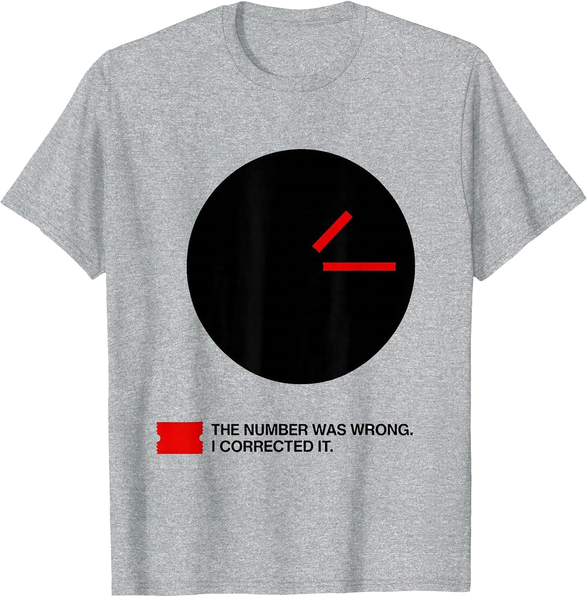 Men's The Number Was Wrong I Corrected It Funny HVAC Technician T-Shirt - Heather Grey