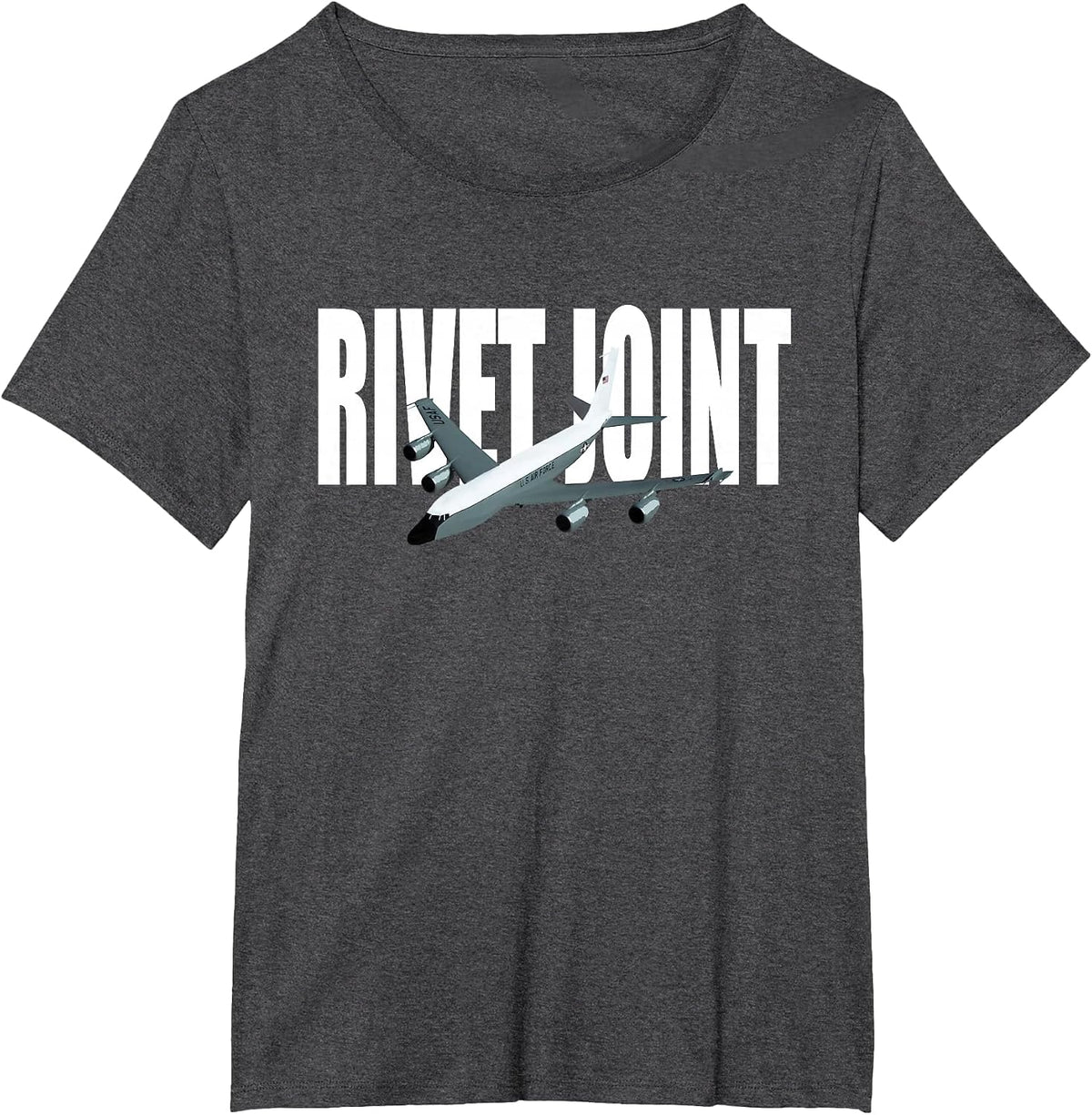 RC-135 Airplane Tshirt T-Shirt - Dark Heather Grey