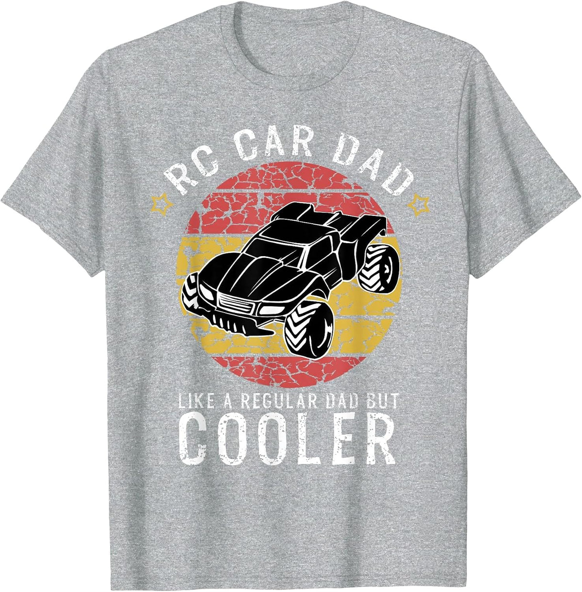 RC Car Papa for Fans of Remote Controlled Cars T-Shirt - Heather Grey