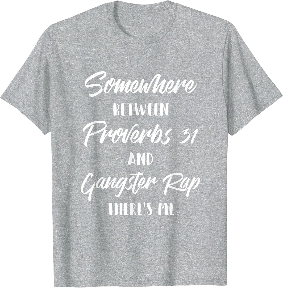 Christian Gangster Rapper T-Shirt Design T-Shirt - Heather Grey