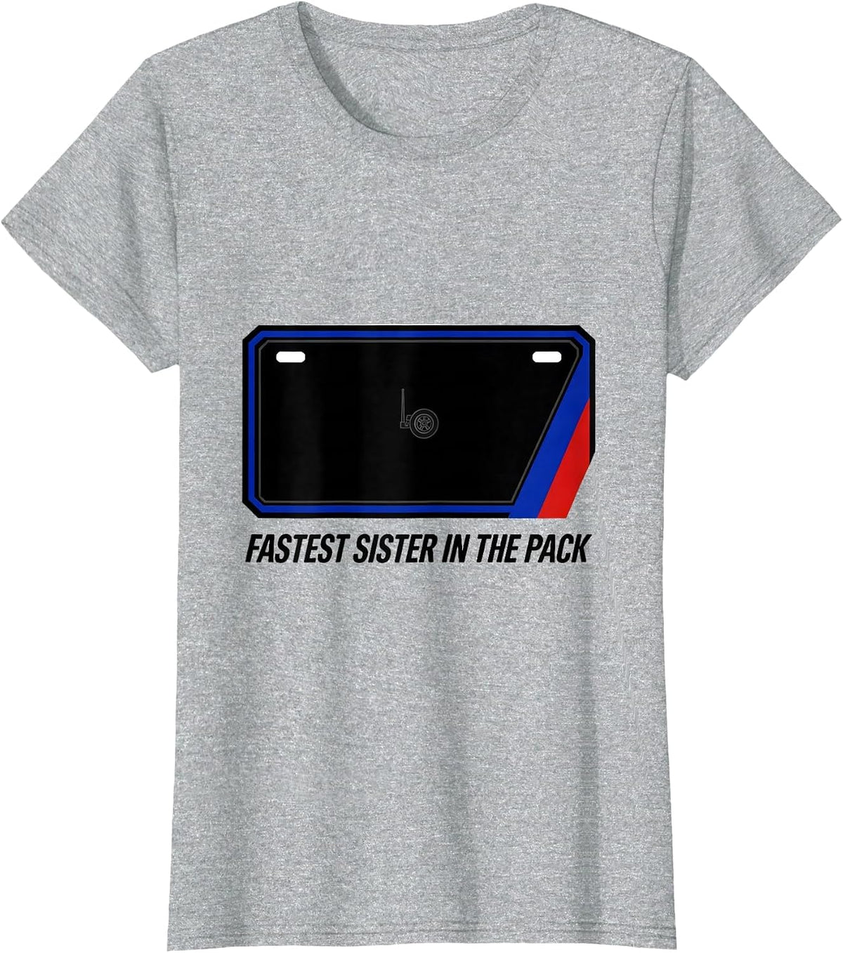 Fastest Sister In The Pack Racing Livery RC Car Patriotic T-Shirt - Heather Grey