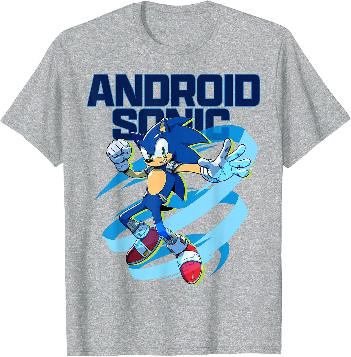 Sonic the Hedgehog: Android Sonic T-Shirt - Heather Grey