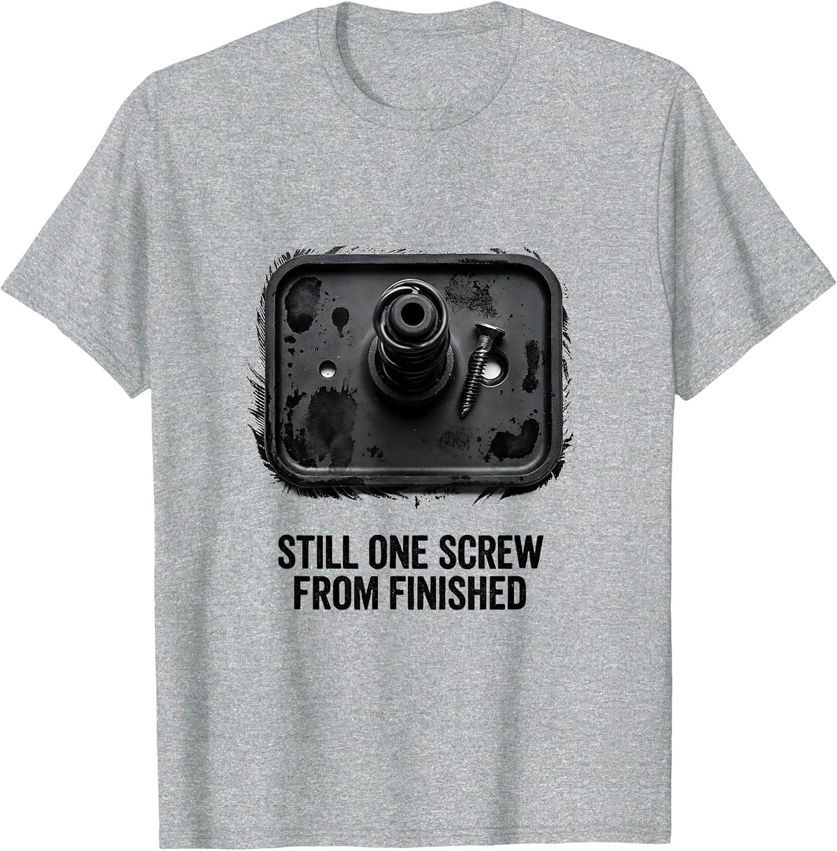 Men's Still One Screw From Finished Funny RC Car Hobbyist Racing T-Shirt - Heather Grey