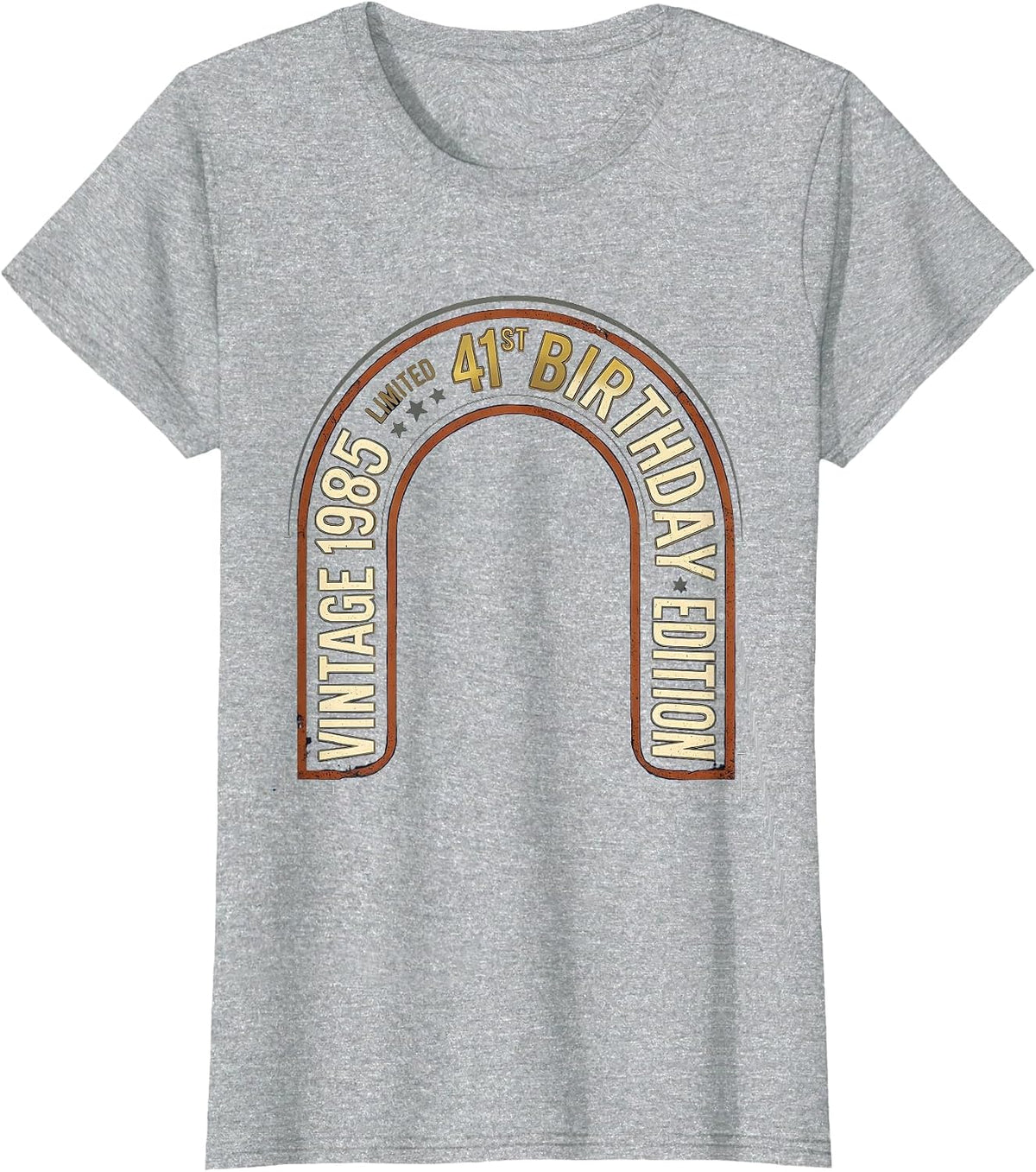 Vintage 1985 Limited Edition 41st Birthday Gift T-Shirt - Heather Grey