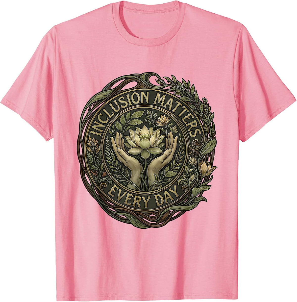 Men's Inclusion Matters Every Day Special Education Tee T-Shirt - Pink