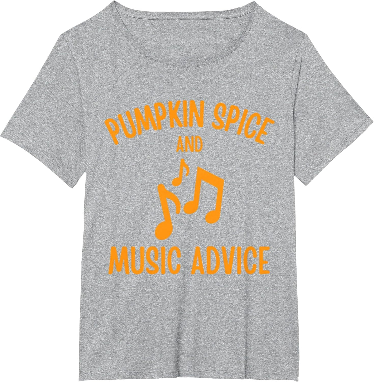 Pumpkin Spice and Music Advice Music Teacher Halloween T-Shirt - Heather Grey