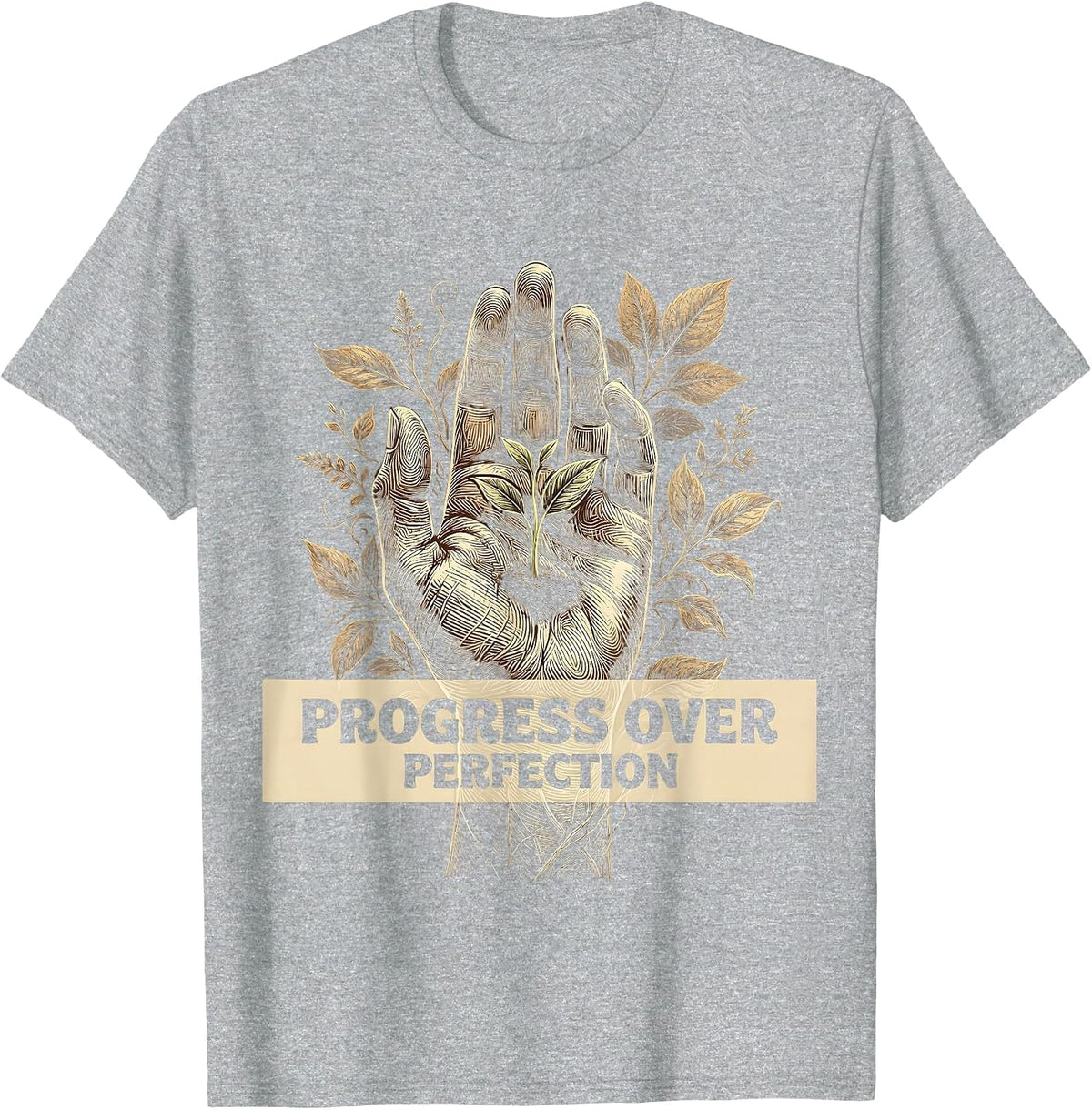 Men's Progress Over Perfection Special Education Teacher T-Shirt - Heather Grey