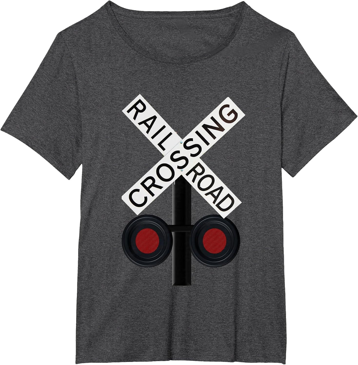 Railroad Crossing T-Shirt - Dark Heather Grey