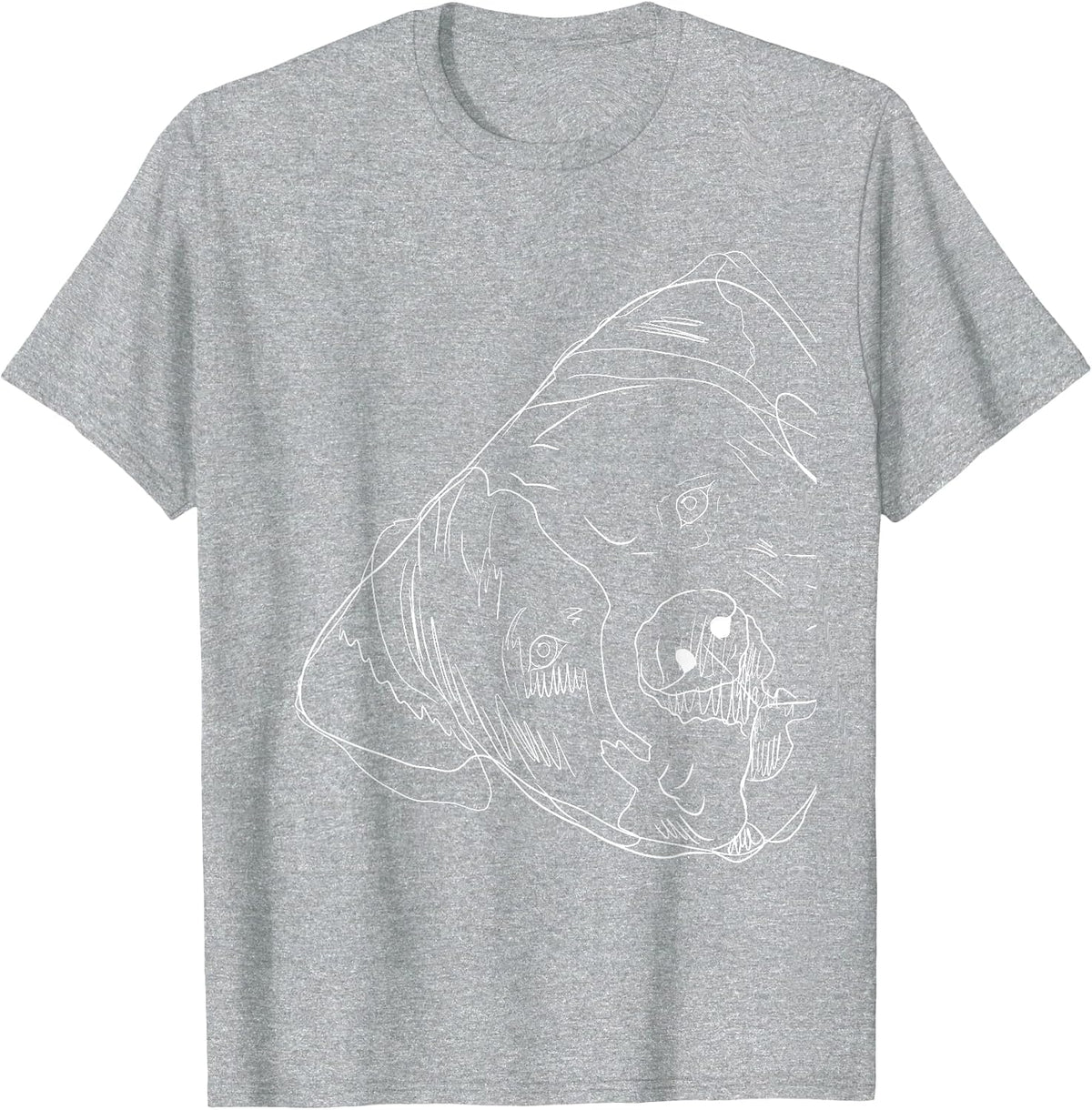 Funny Dog American Bulldog T-Shirt - Heather Grey