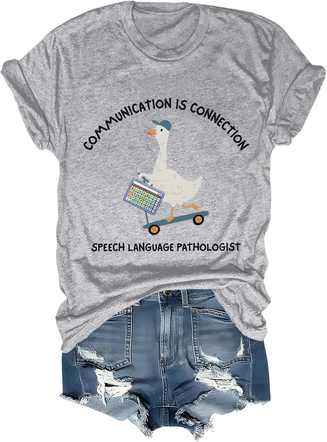 Speech Therapy Shirt, Speech Therapist T-Shirts Women Man - Grey