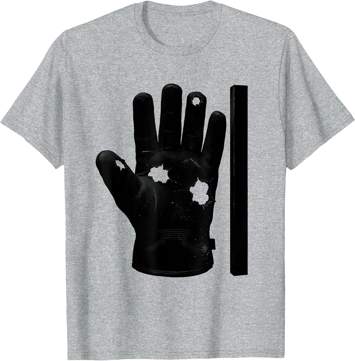 Men's Leather Forge Glove Blacksmith Humor Metalworking Gift T-Shirt - Heather Grey