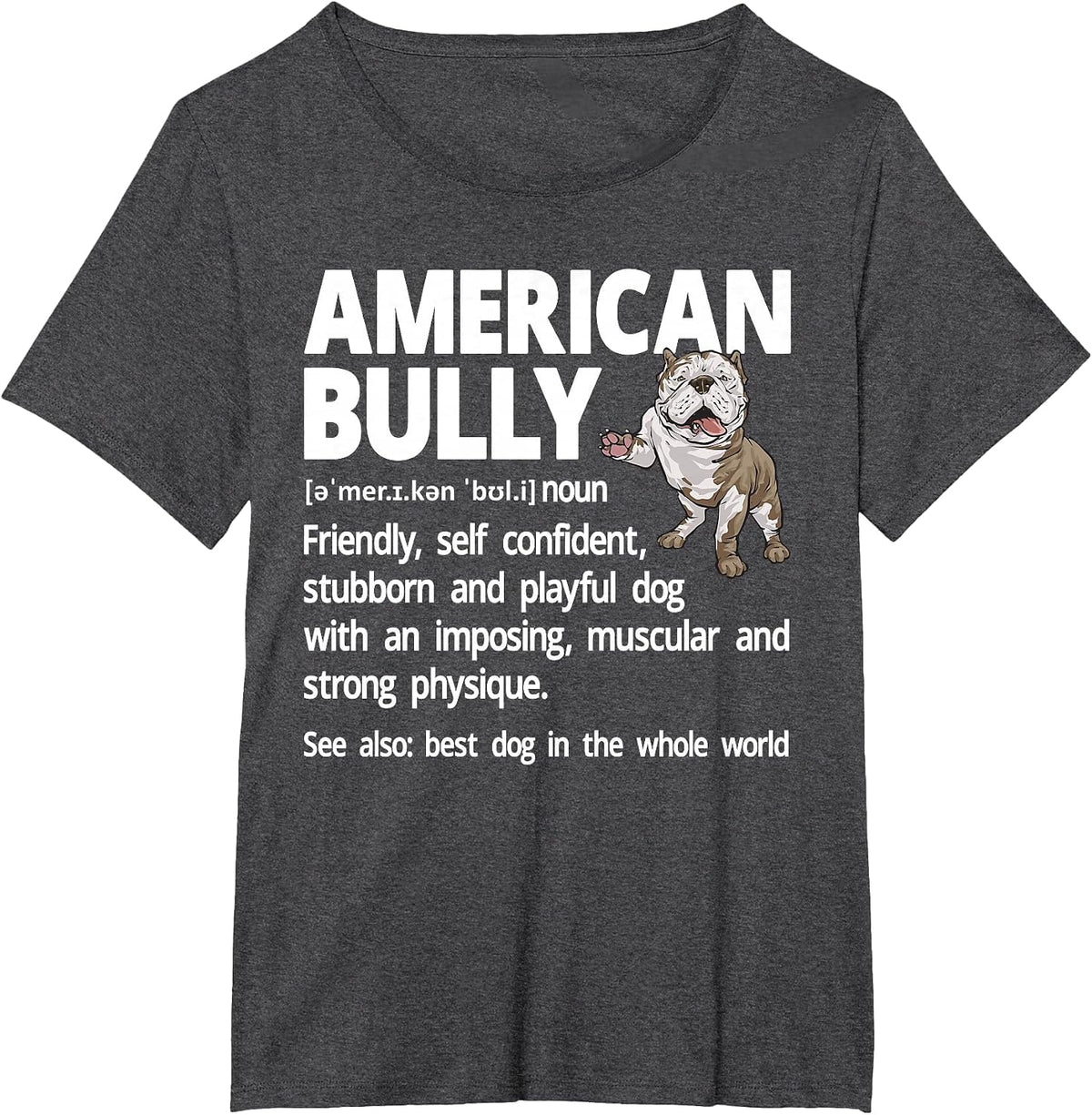 American Bully Definition XL American Bully T-Shirt - Dark Heather Grey