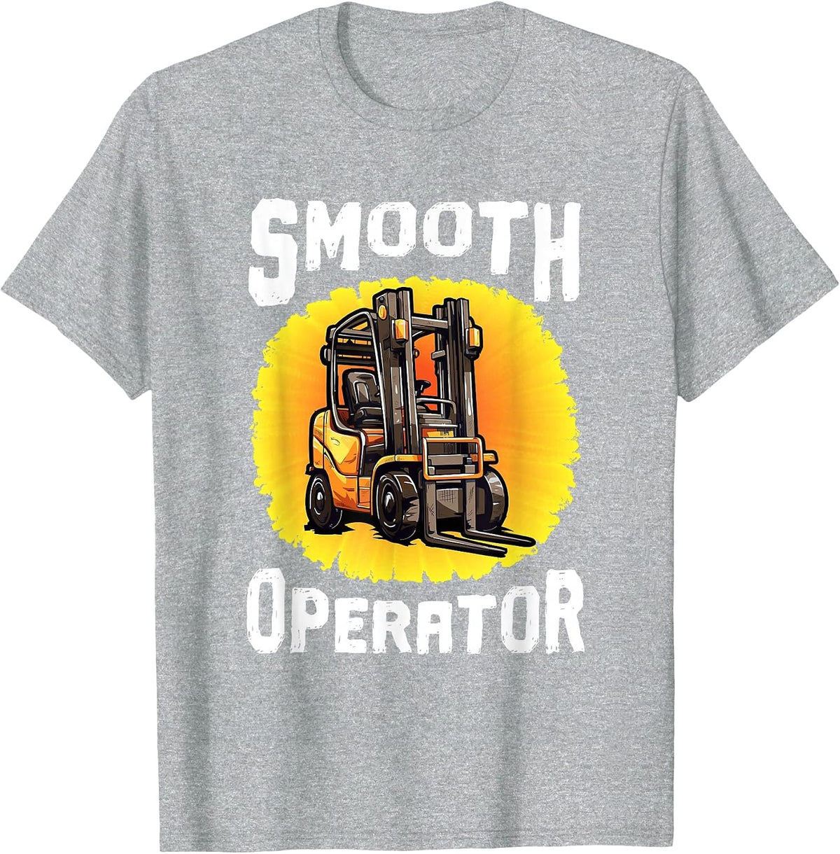 Forklift Certified Smooth Operator Forklift Truck Driver T-Shirt - Heather Grey