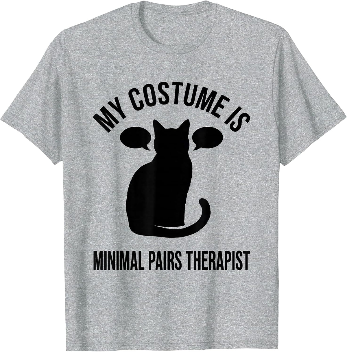 Men's My Costume Is Minimal Pairs Therapist Funny SLP Teacher T-Shirt - Heather Grey