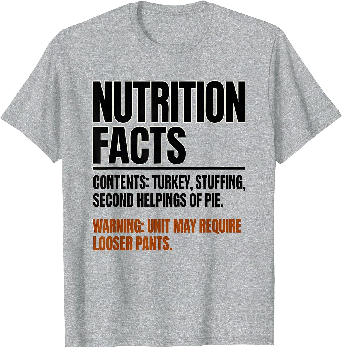 Men's Contents Turkey Stuffing Second Helpings Pie Thanksgiving T-Shirt - Heather Grey
