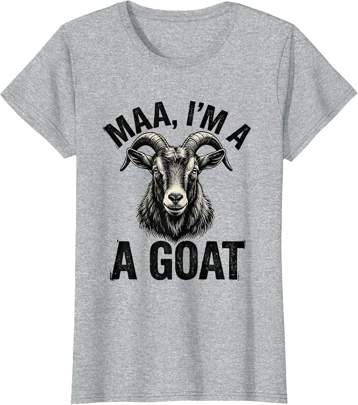 Maa I'm a Goat Funny Goat Lover Halloween Costume T-Shirt - Heather Grey