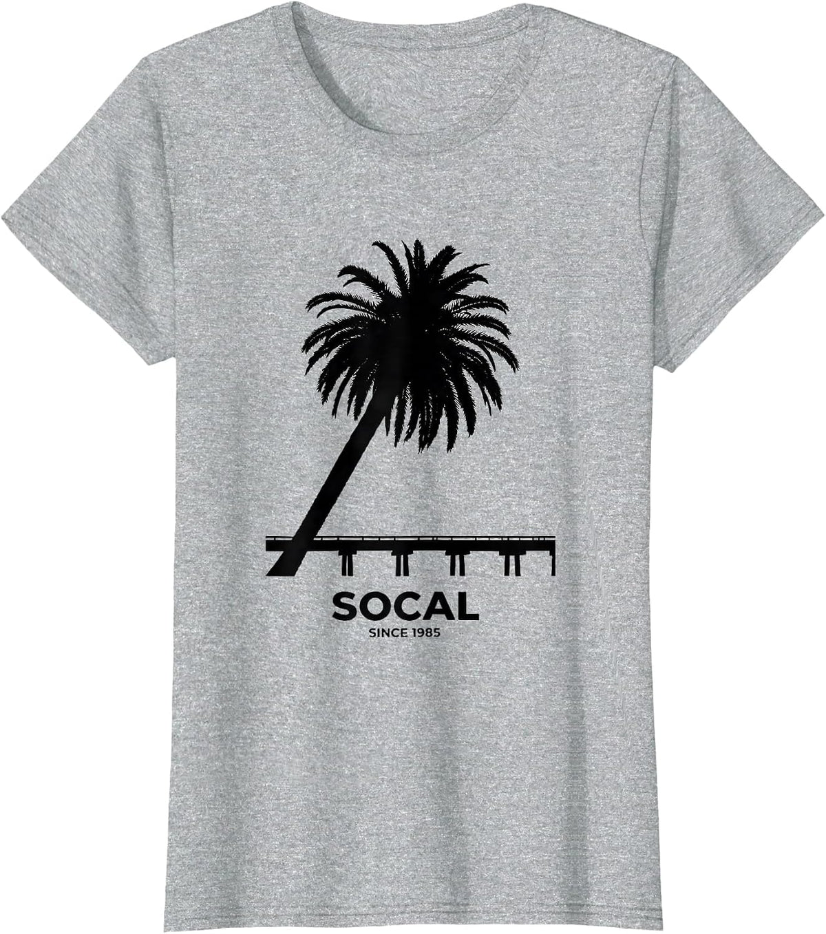 SoCal Since 1985 Vintage California Retro Throwback T-Shirt - Heather Grey