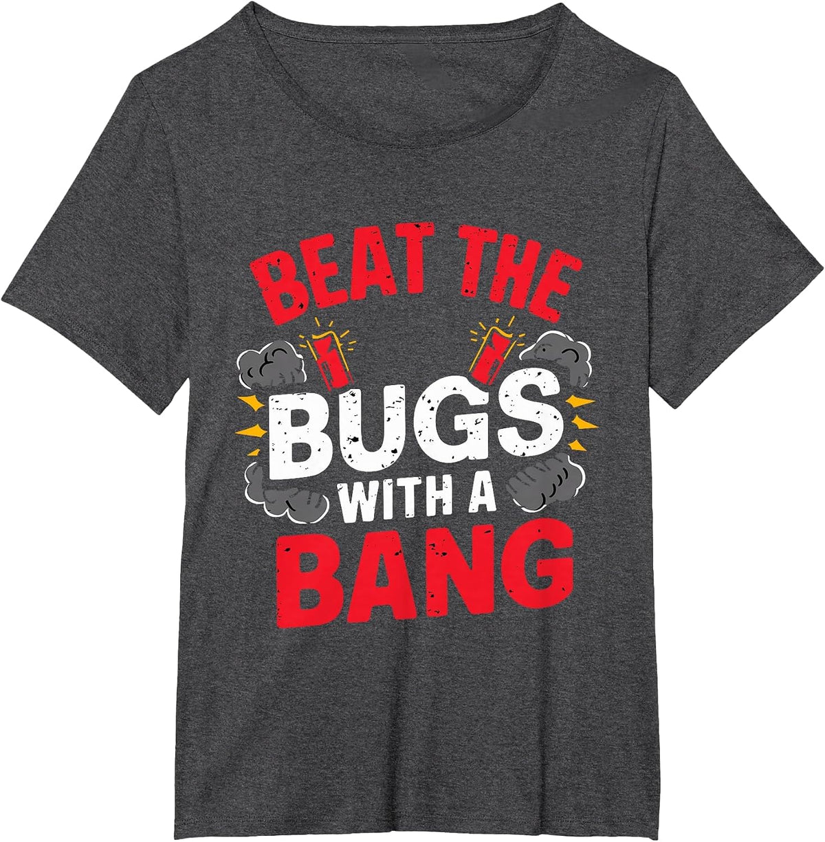 Insect Humor Funny Mosquito Ant Picnic Bug Repellent T-Shirt - Dark Heather Grey