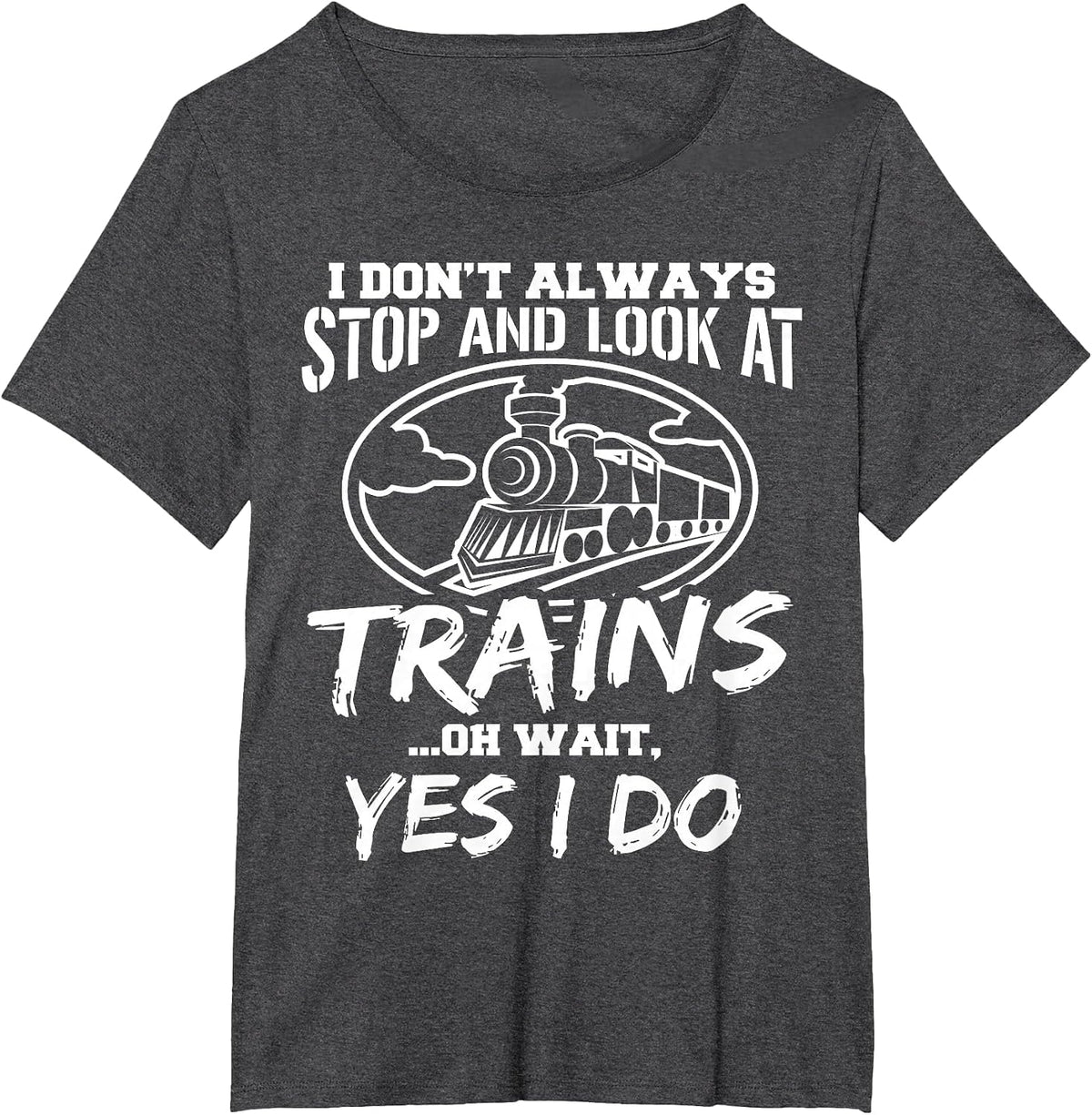 Train Trains Models Conductor T-Shirt - Dark Heather Grey