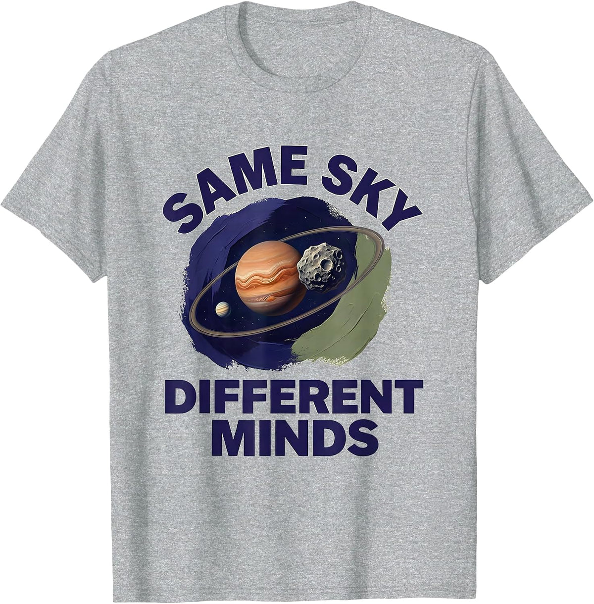 Men's Same Sky Different Minds Neurodiverse Universe Special T-Shirt - Heather Grey