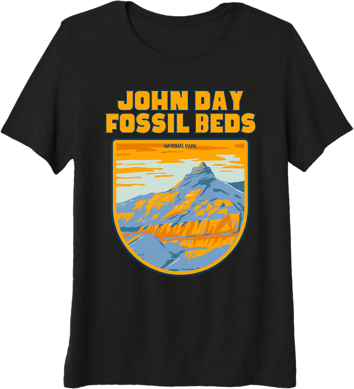 John Day Fossil Beds National Park Premium Tri-blend T-Shirt - Black