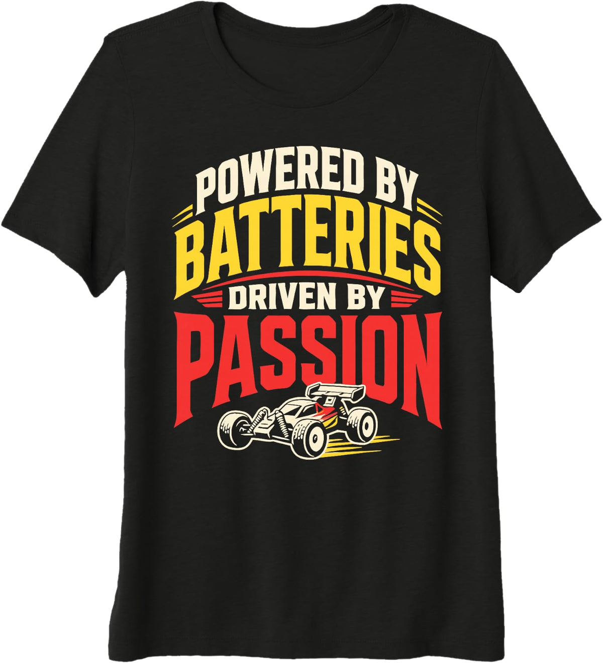 RC Car Racing Vintage Remote Control Racer Premium Tri-Blend T-Shirt - Black