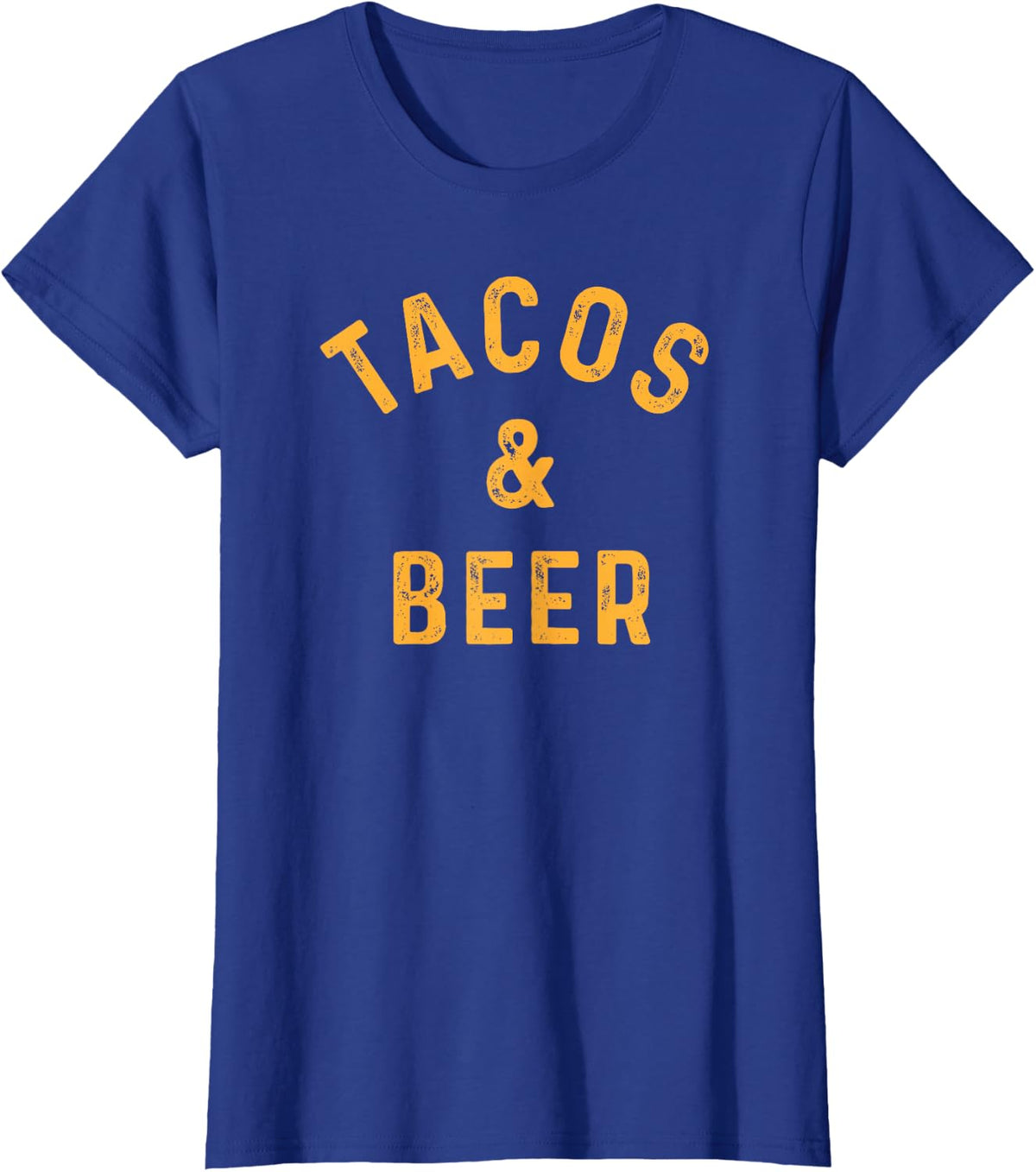 Tacos & Beer Funny Beer Drinker Taco Lover Saying Slogan T-Shirt - Royal Blue