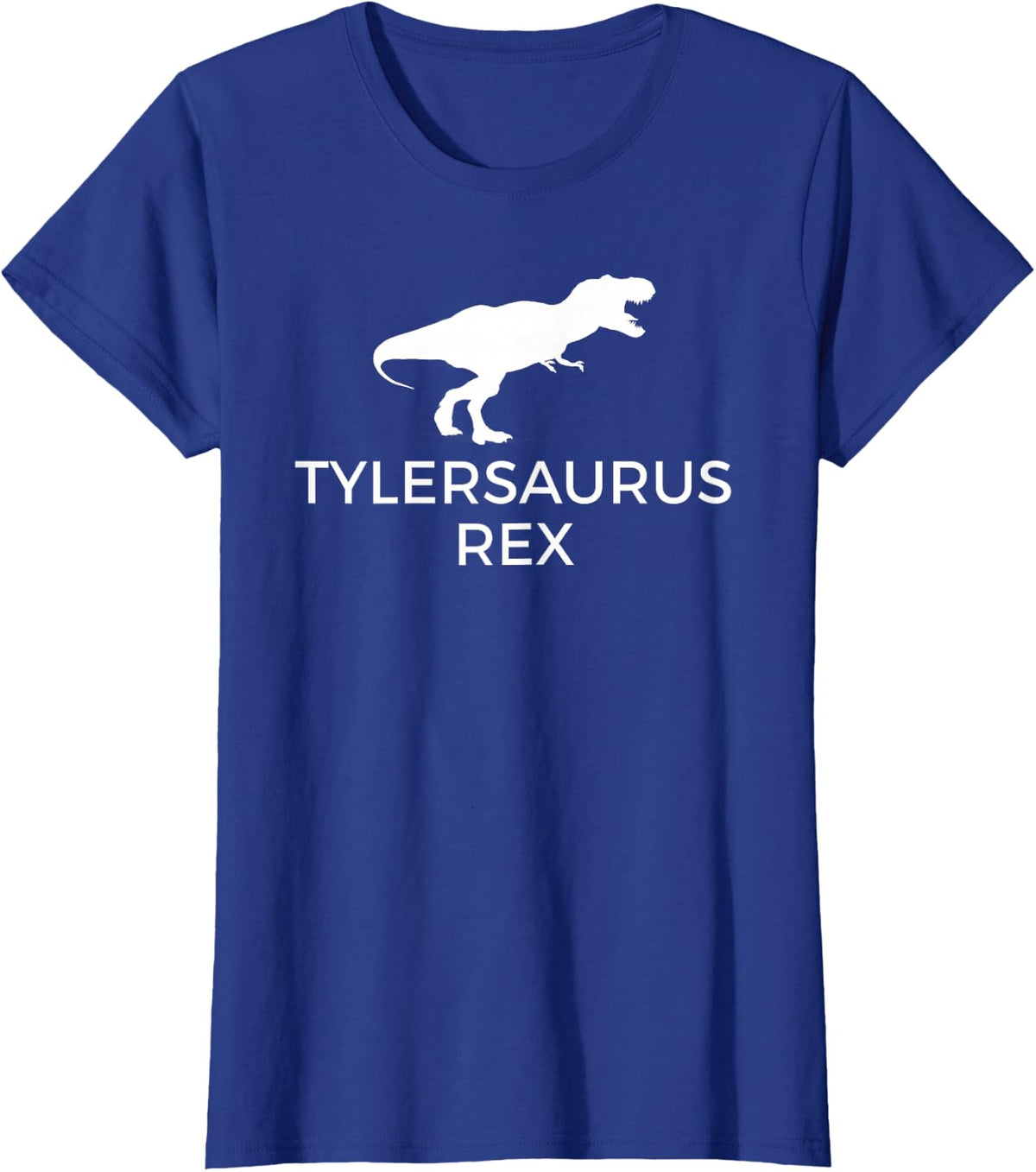 Tylersaurus Rex T-Shirt, Funny Tyler Dinosaur Gift Tee T-Shirt - Royal Blue